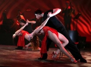 Argentine tango dancers image