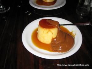 Flan with dulce de leche image