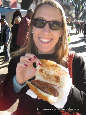 Feria de Mataderos Choripan with Jen Image