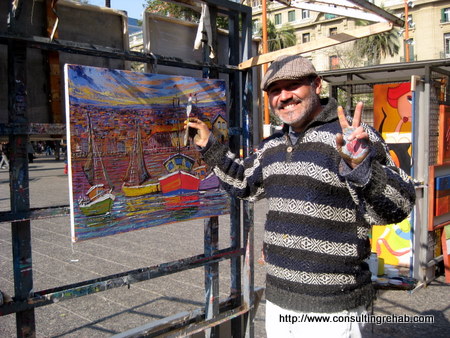 Plaza de Armas Santiago painting 1 Plaza de Armas Santiago painting 1 image